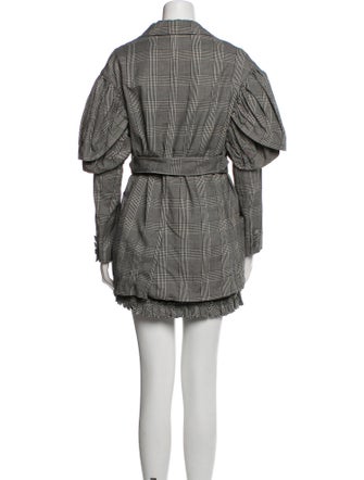 Simone Rocha Plaid Print Ruffle Embellishment Skirt Set