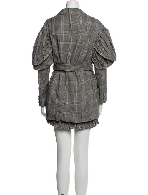 Simone Rocha Plaid Print Ruffle Embellishment Skirt Set