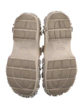 Simone Rocha X Crocs Rubber Crystal Embellishments Gladiator Sandals