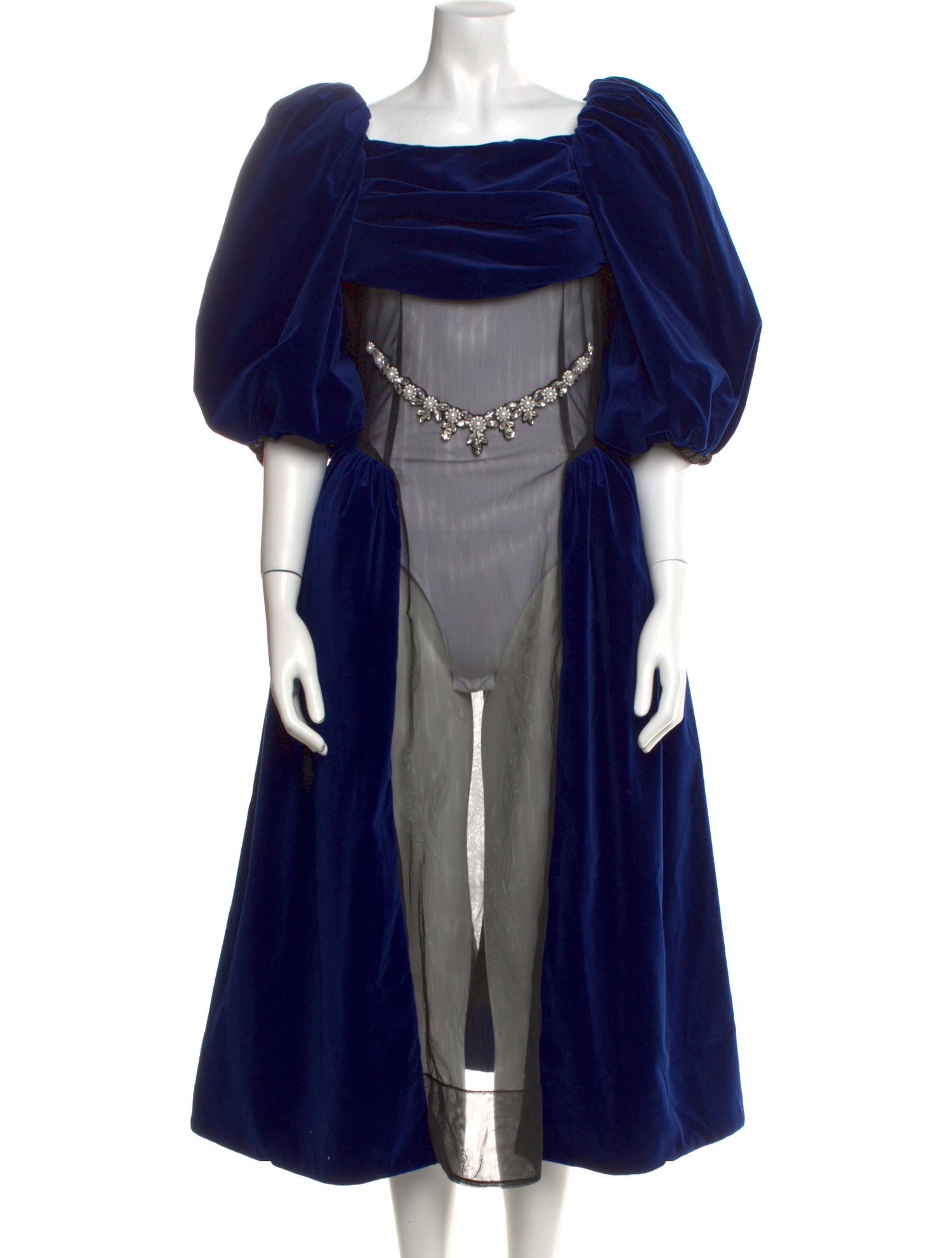 Simone Rocha Square Neckline Midi Length Dress