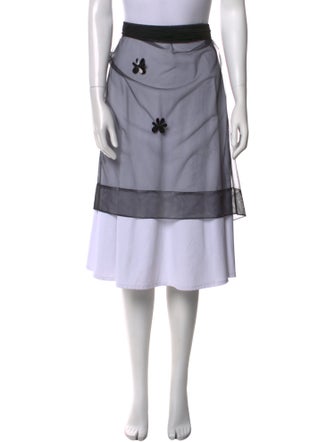 Simone Rocha Mesh Knee-Length Skirt