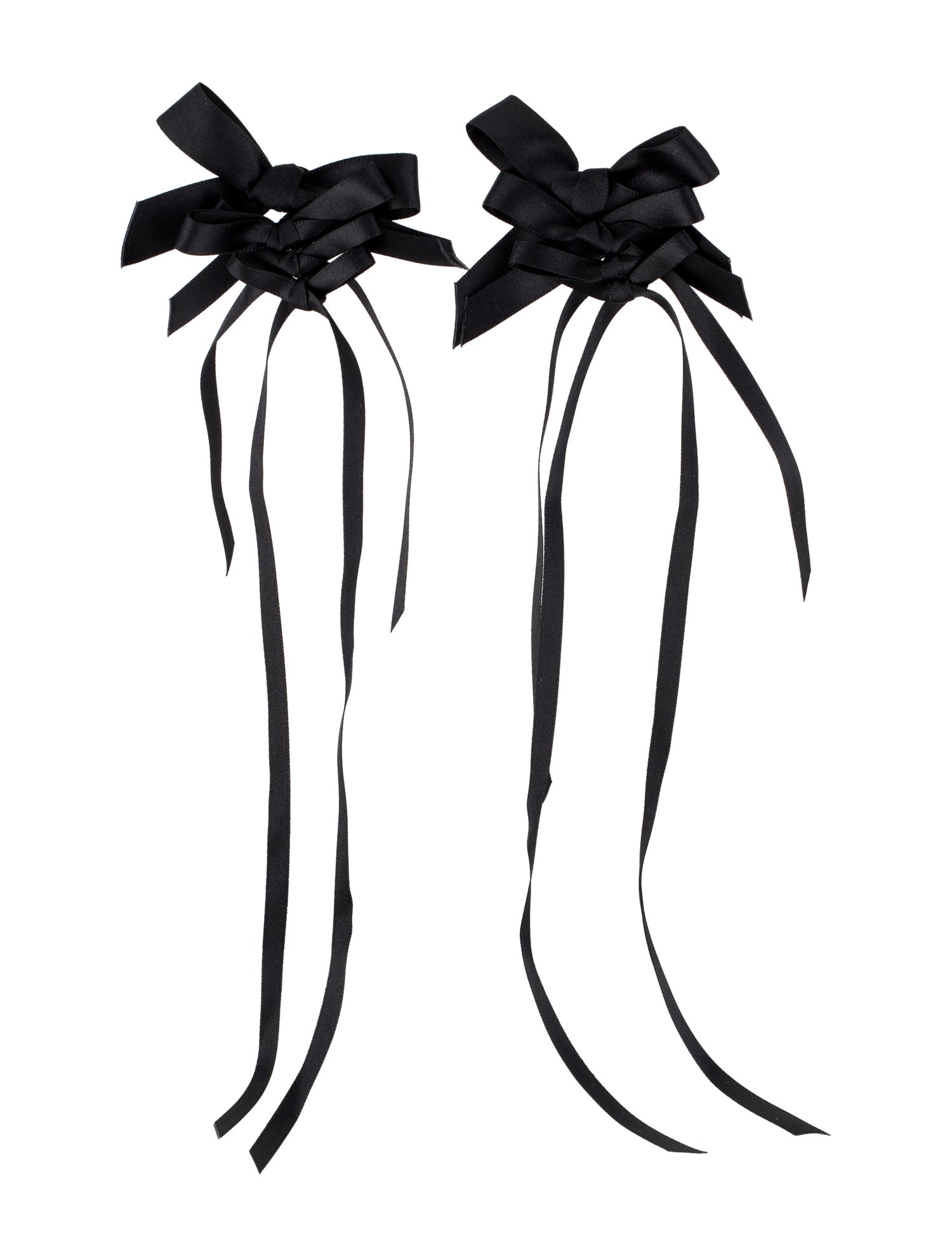 Simone Rocha Rosette Bow Drop Earrings