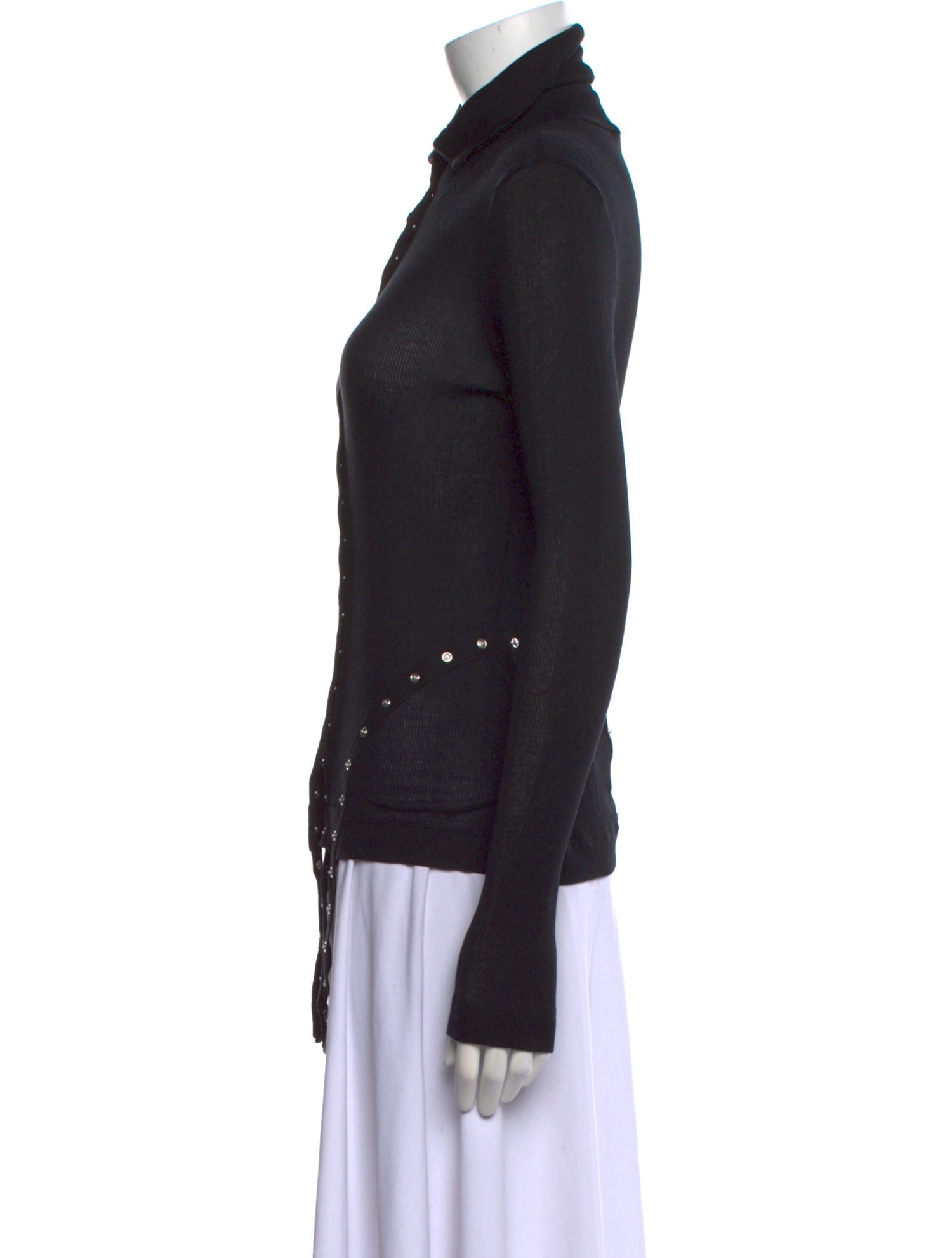 Simone Rocha Mock Neck Long Sleeve Top