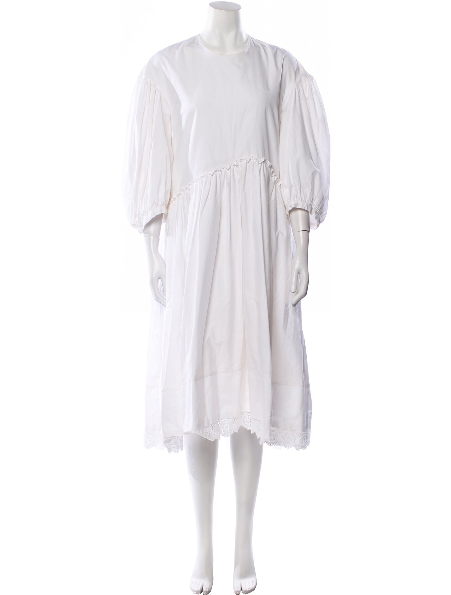 Simone Rocha Crew Neck Midi Length Dress