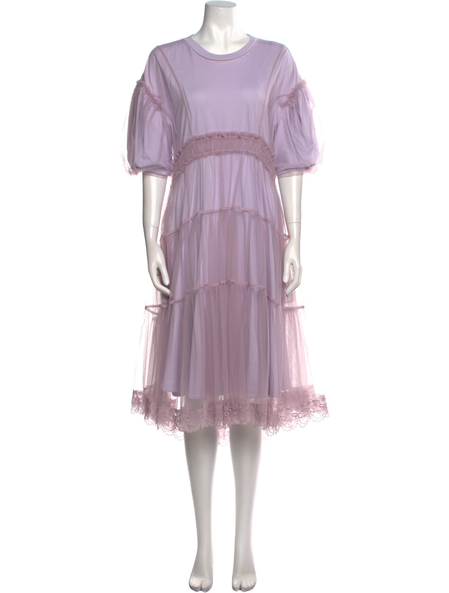 Simone Rocha Scoop Neck Knee-Length Dress