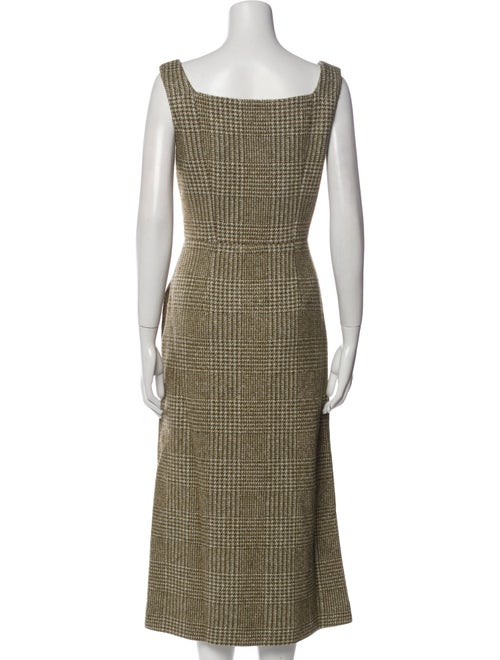 Simone Rocha Houndstooth Print Midi Length Dress