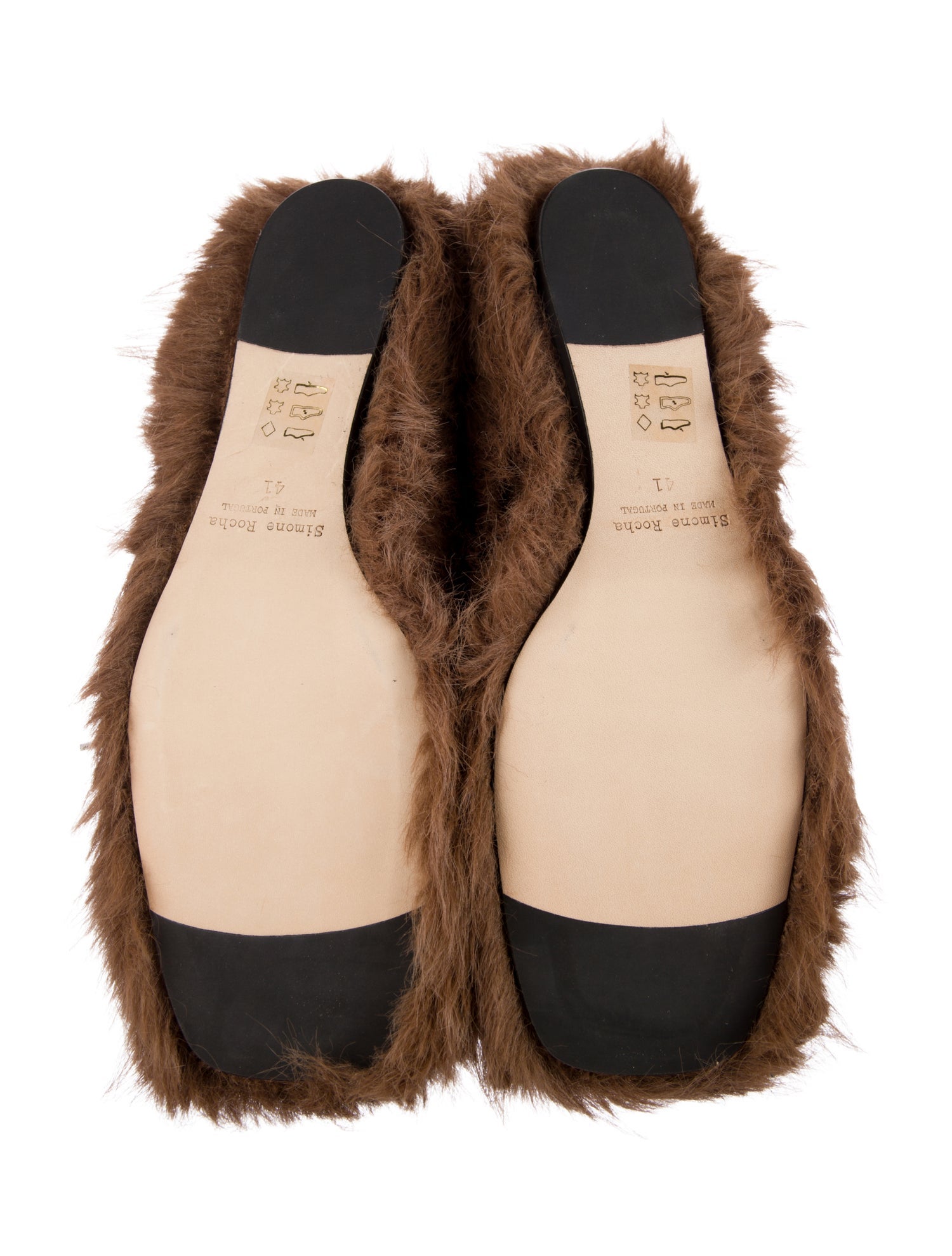 Simone Rocha Fur Moccasins