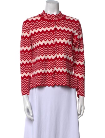 Simone Rocha Printed Mock Neck Crop Top