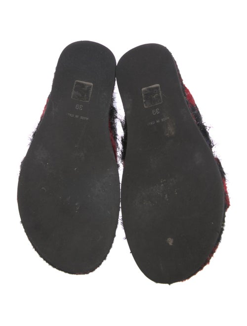 Simone Rocha Tweed Pattern Beaded Accents Slides