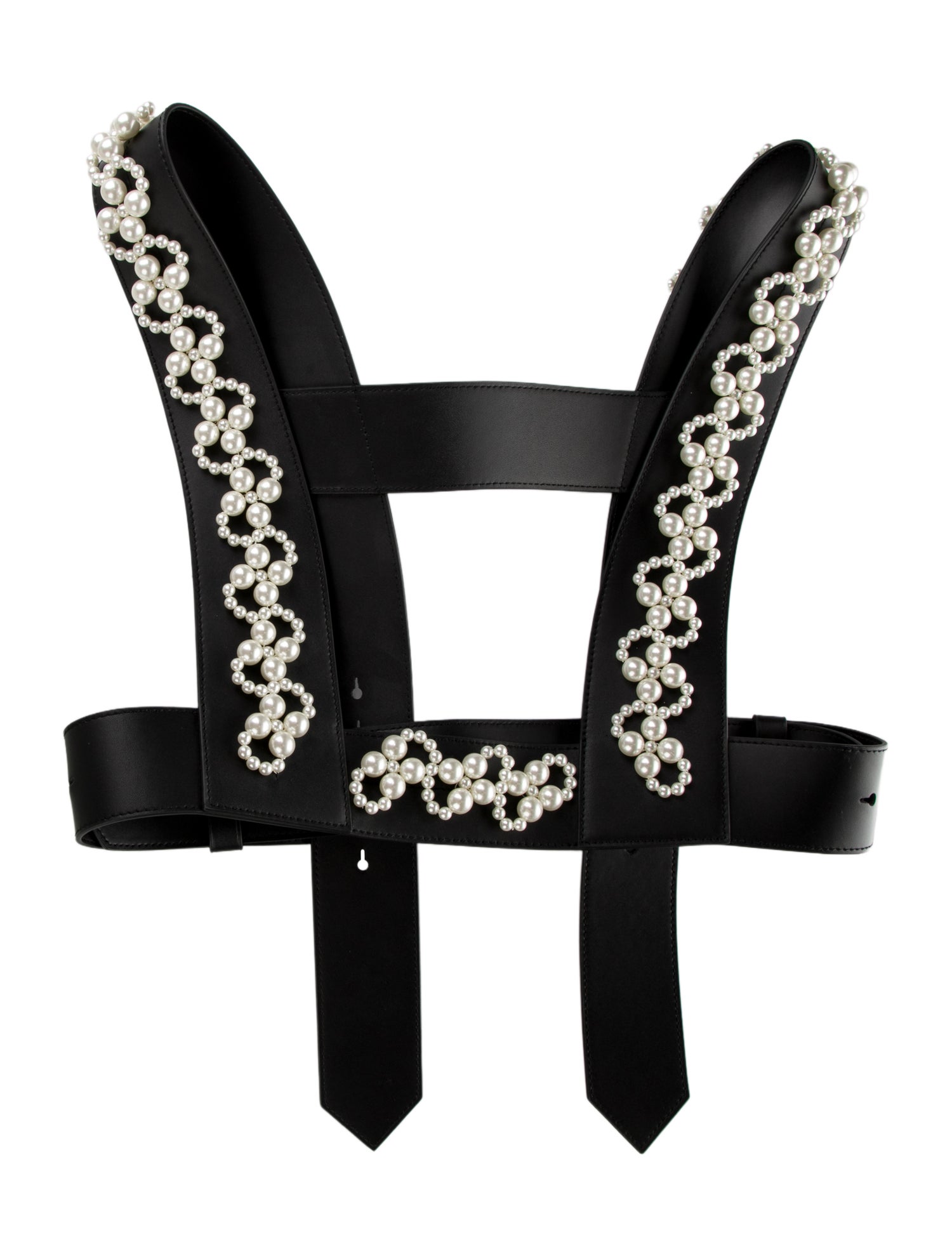 Simone Rocha Wide Leather Waist Belt