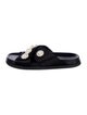 Simone Rocha Faux Pearl Accents Satin Slides