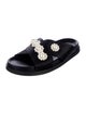 Simone Rocha Faux Pearl Accents Satin Slides
