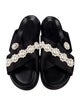 Simone Rocha Faux Pearl Accents Satin Slides