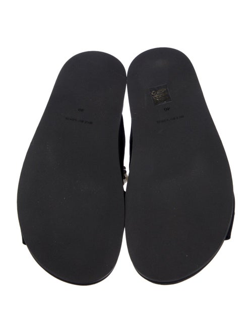 Simone Rocha Faux Pearl Accents Satin Slides