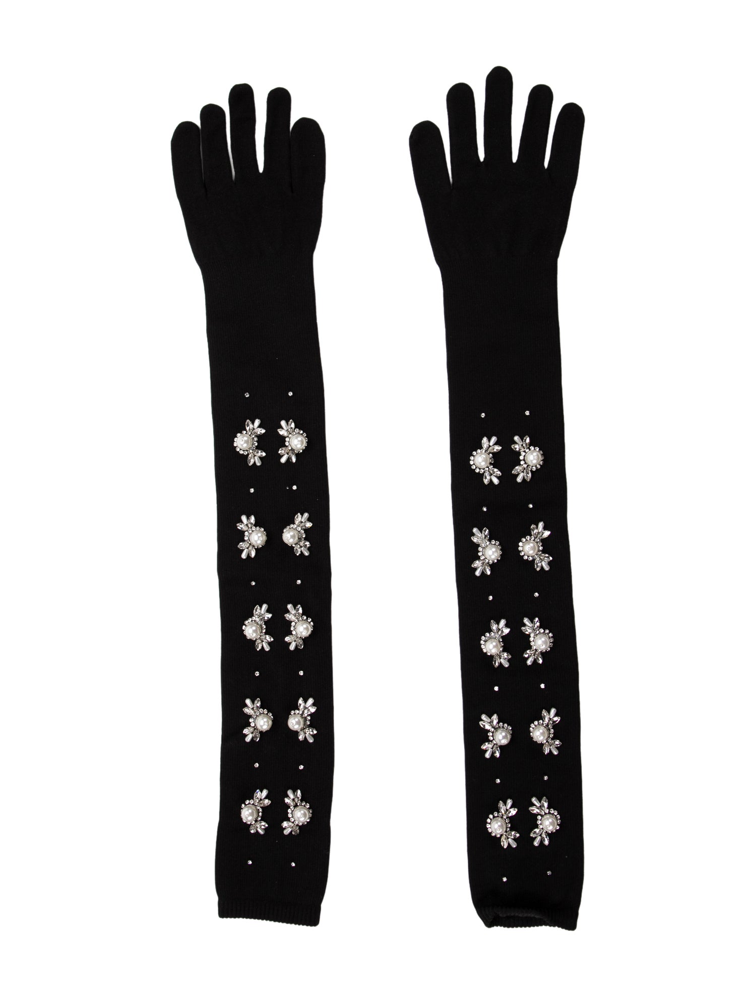Simone Rocha Crystal Embellished Gloves