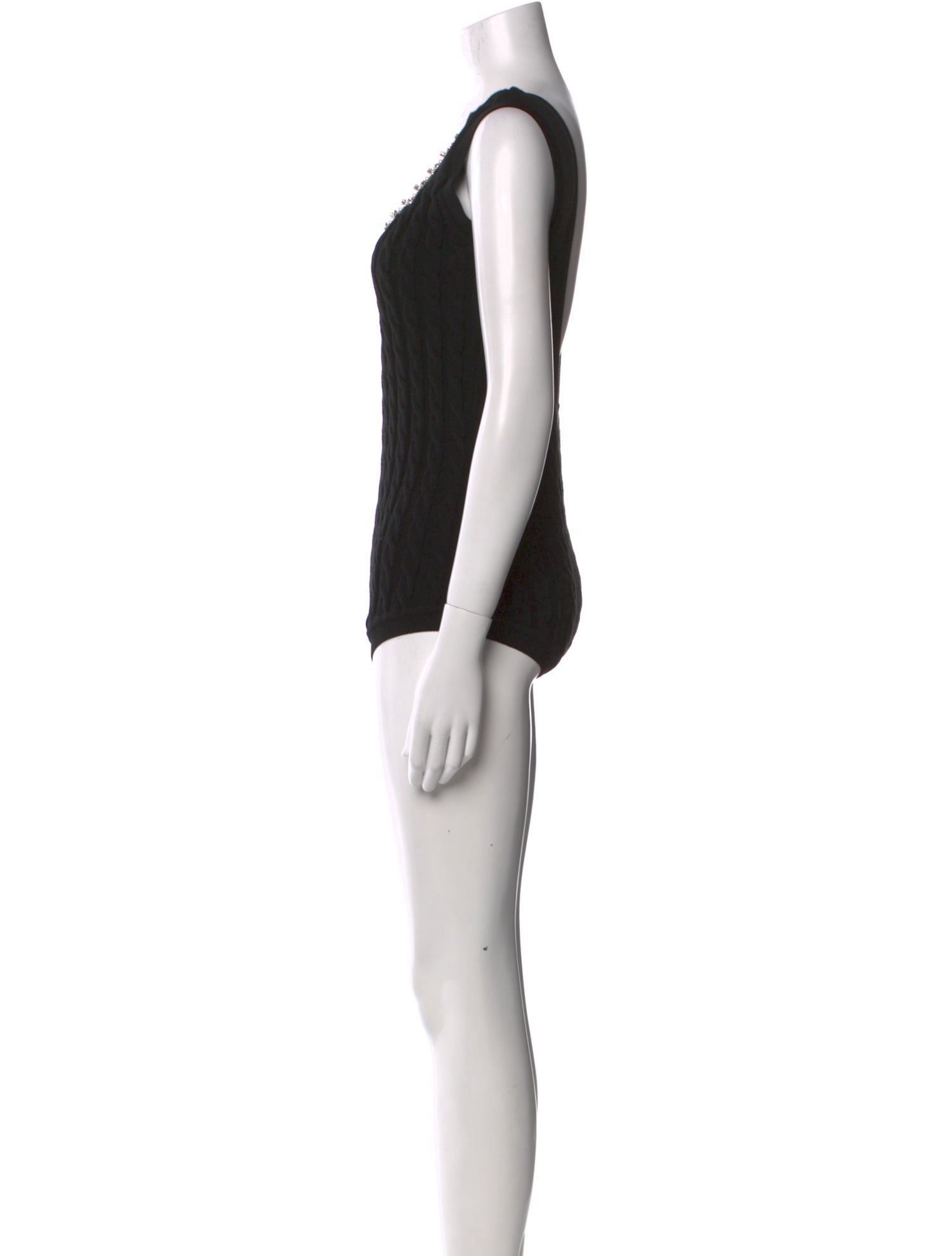 Simone Rocha Scoop Neck Sleeveless Bodysuit