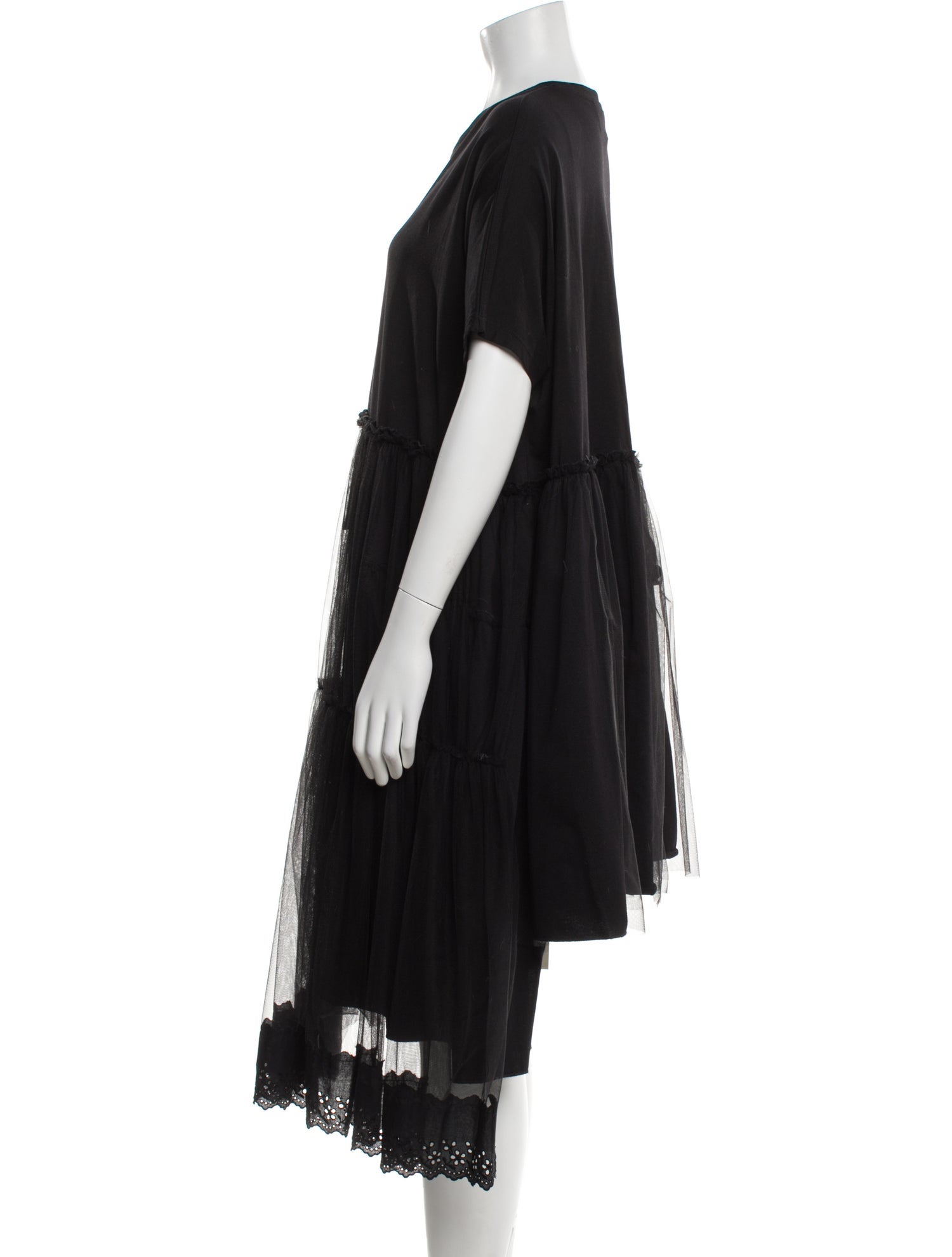 Simone Rocha Crew Neck Midi Length Dress