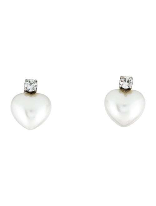 Simone Rocha Faux Pearl Crystal Earrings