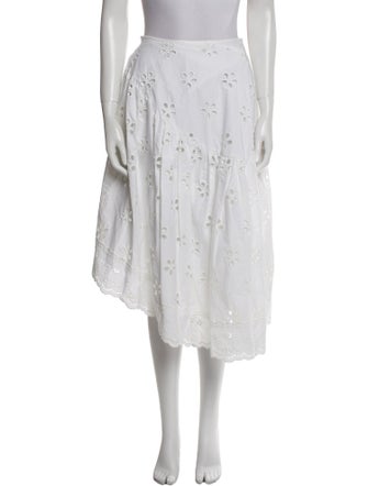 Simone Rocha Embroidered Accent Knee-Length Skirt