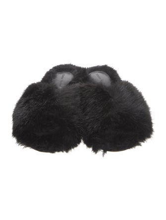 Simone Rocha Faux Fur Slides