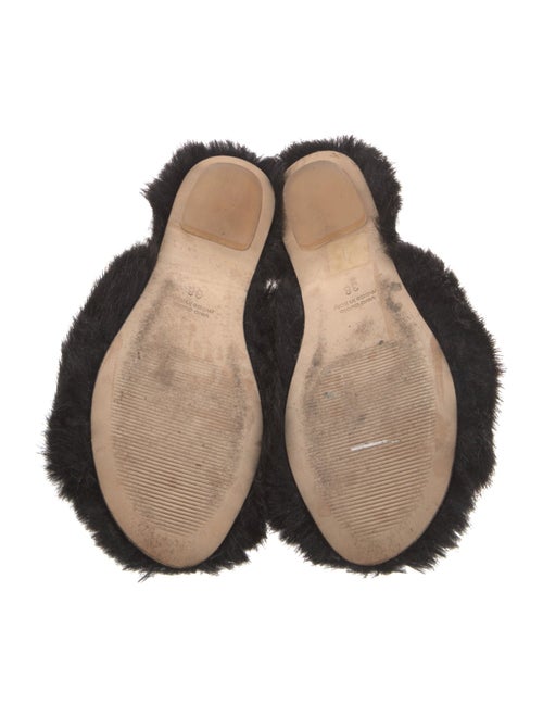 Simone Rocha Faux Fur Slides
