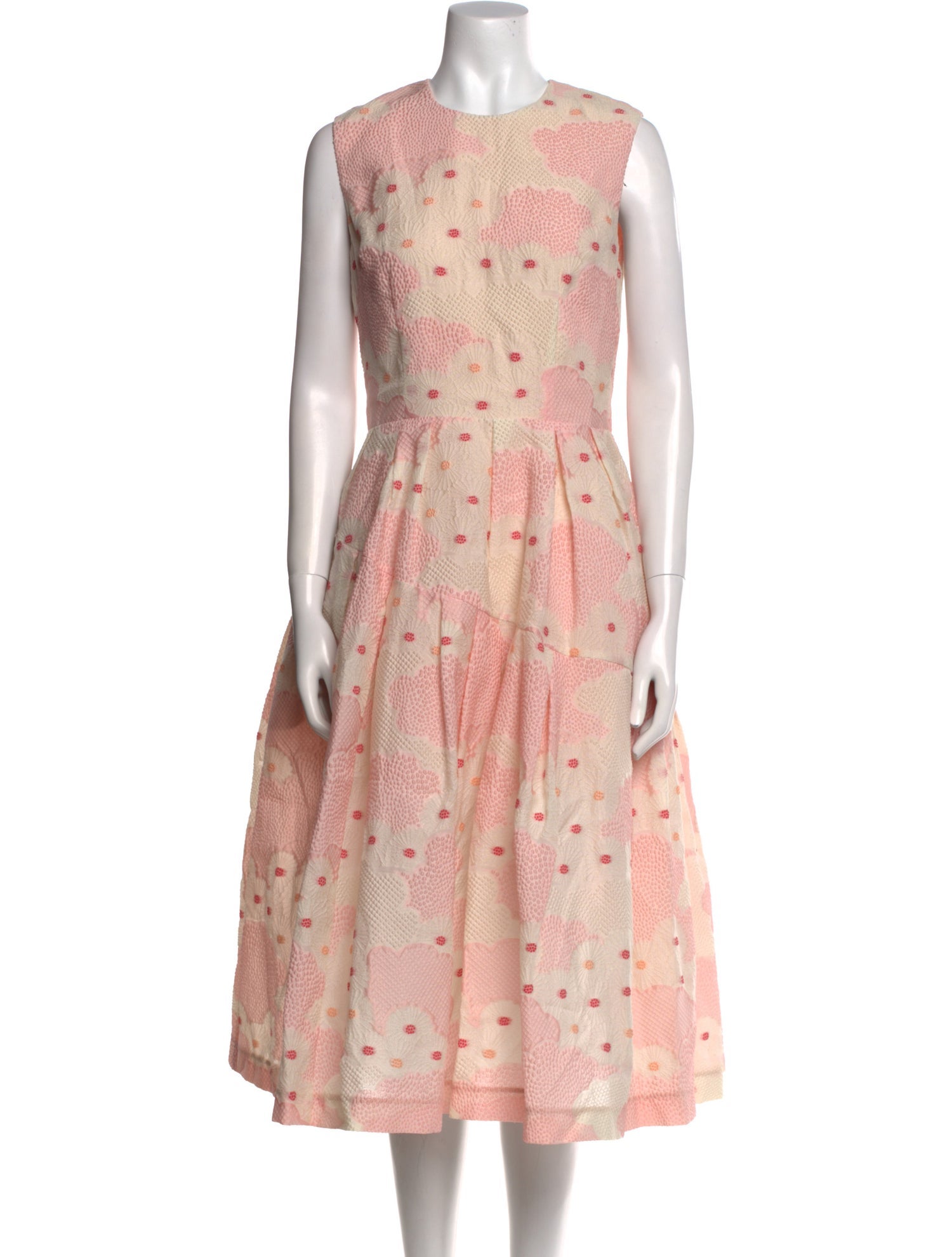 Simone Rocha Floral Print Midi Length Dress