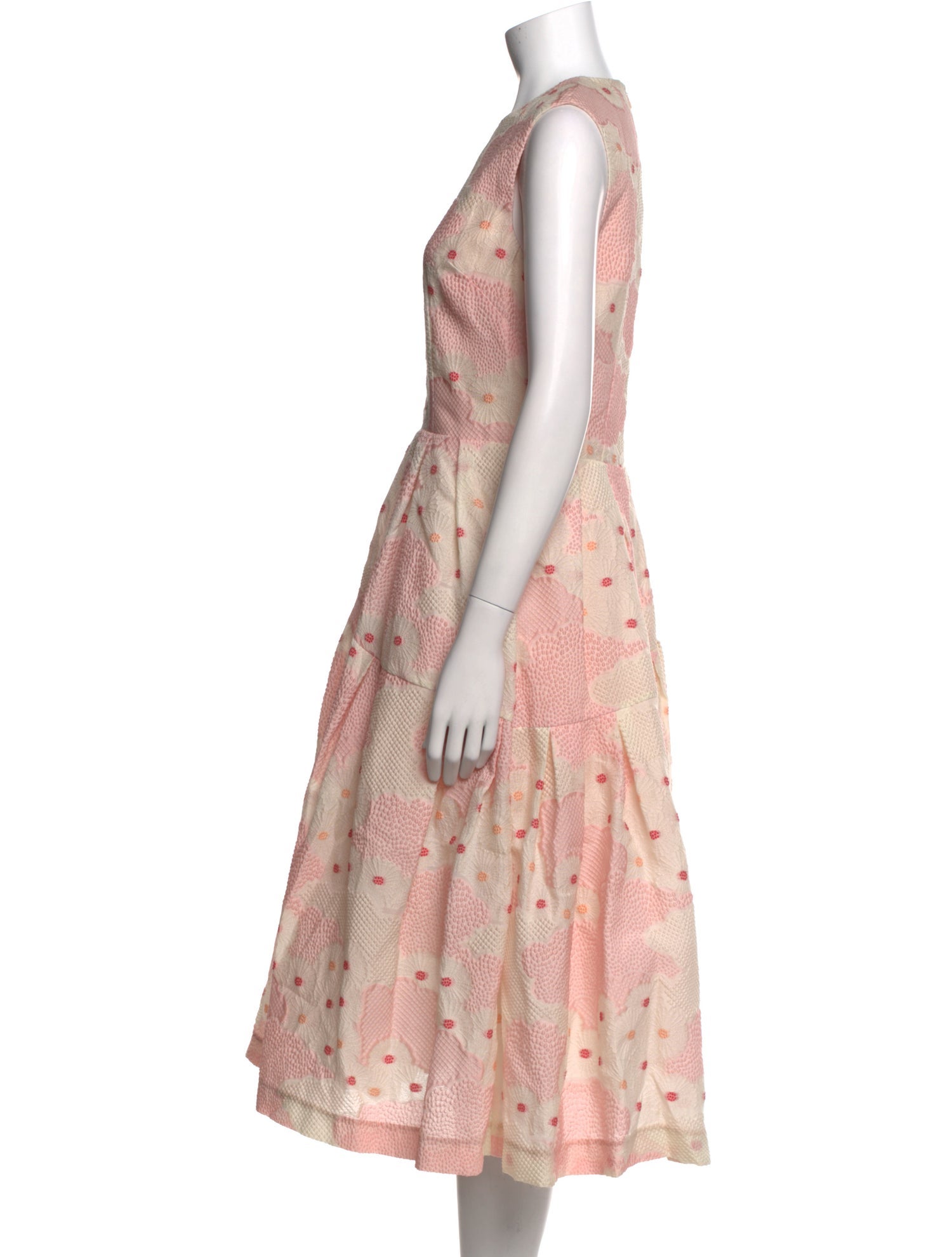 Simone Rocha Floral Print Midi Length Dress