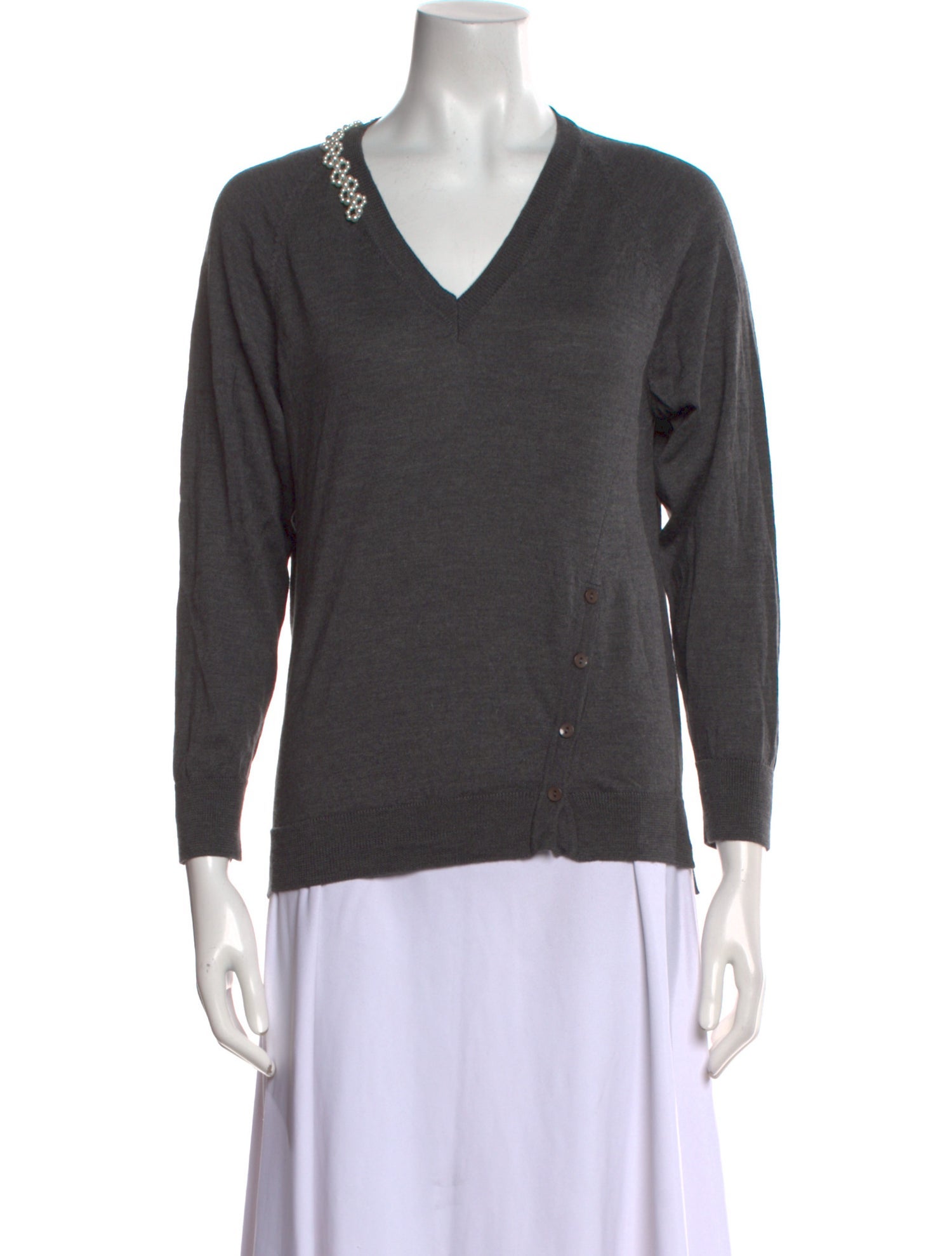 Simone Rocha Wool V-Neck Sweater