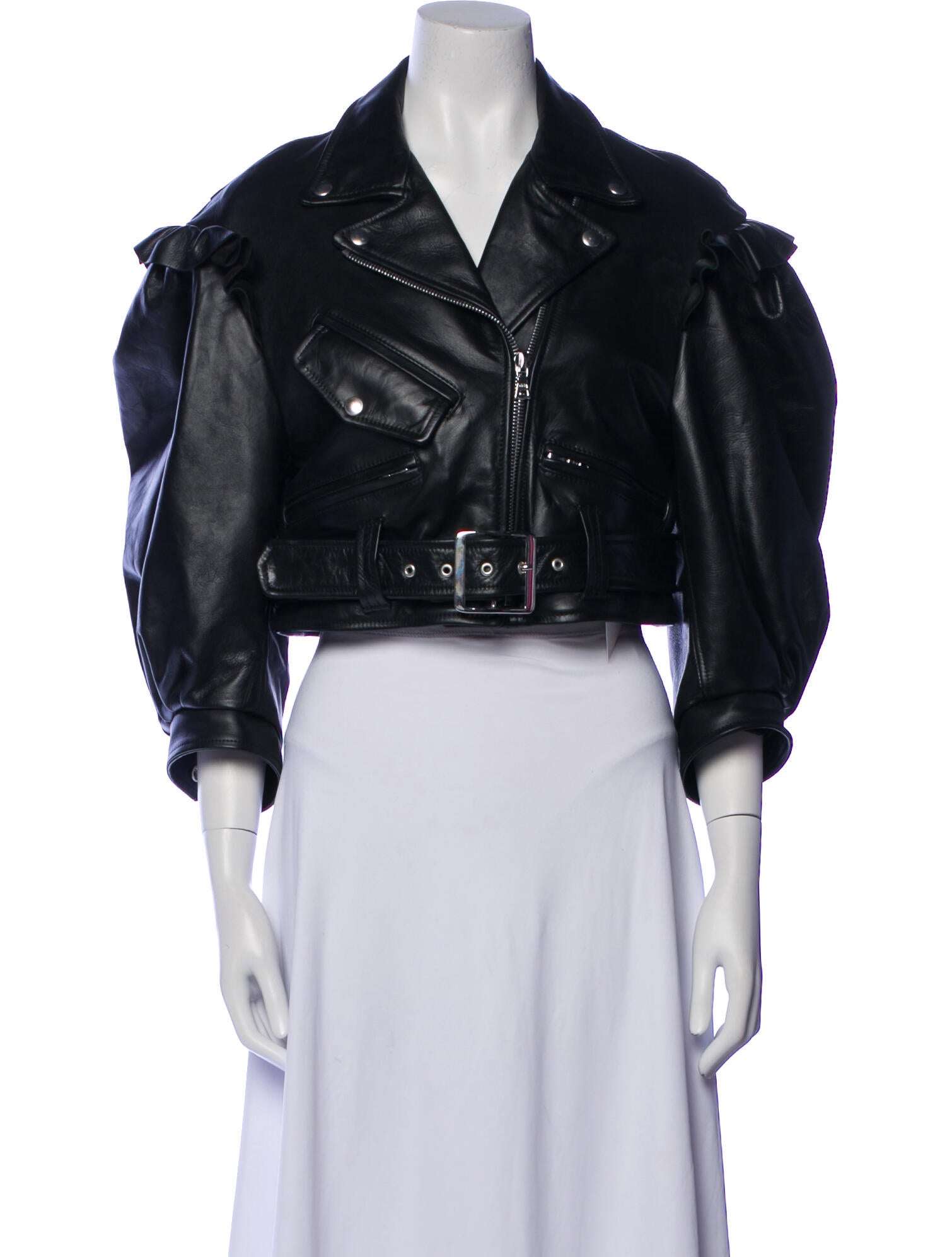 Simone Rocha Leather Biker Jacket
