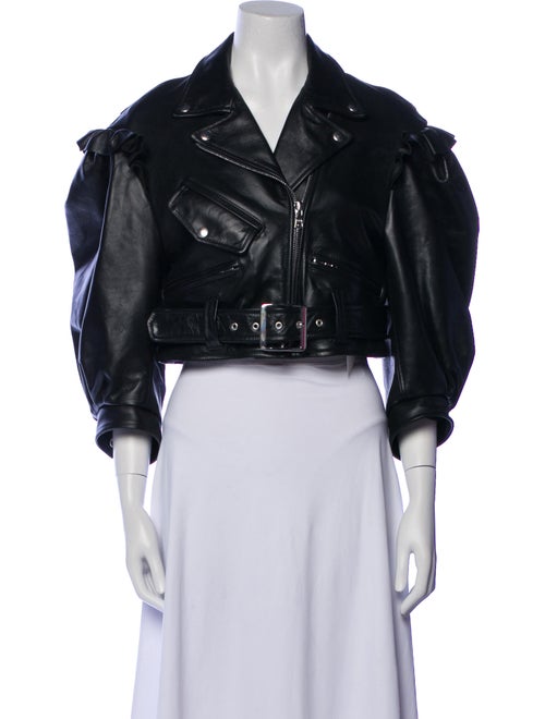 Simone Rocha Leather Biker Jacket