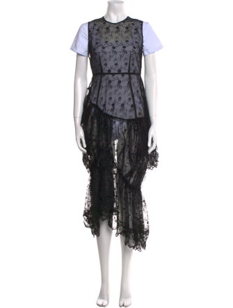 Simone Rocha Lace Pattern Long Dress w/ Tags