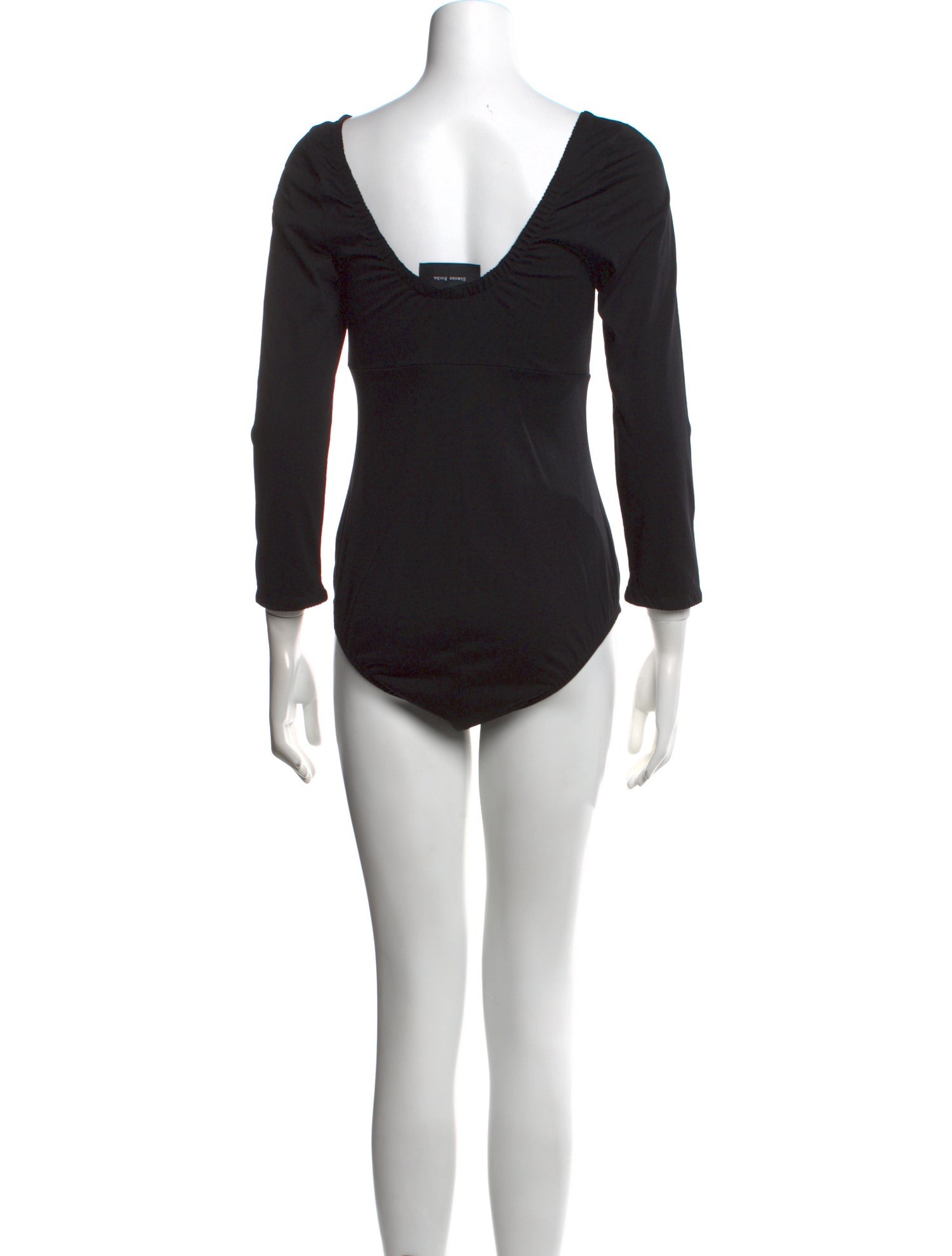 Simone Rocha V-Neck Three-Quarter Sleeve Bodysuit