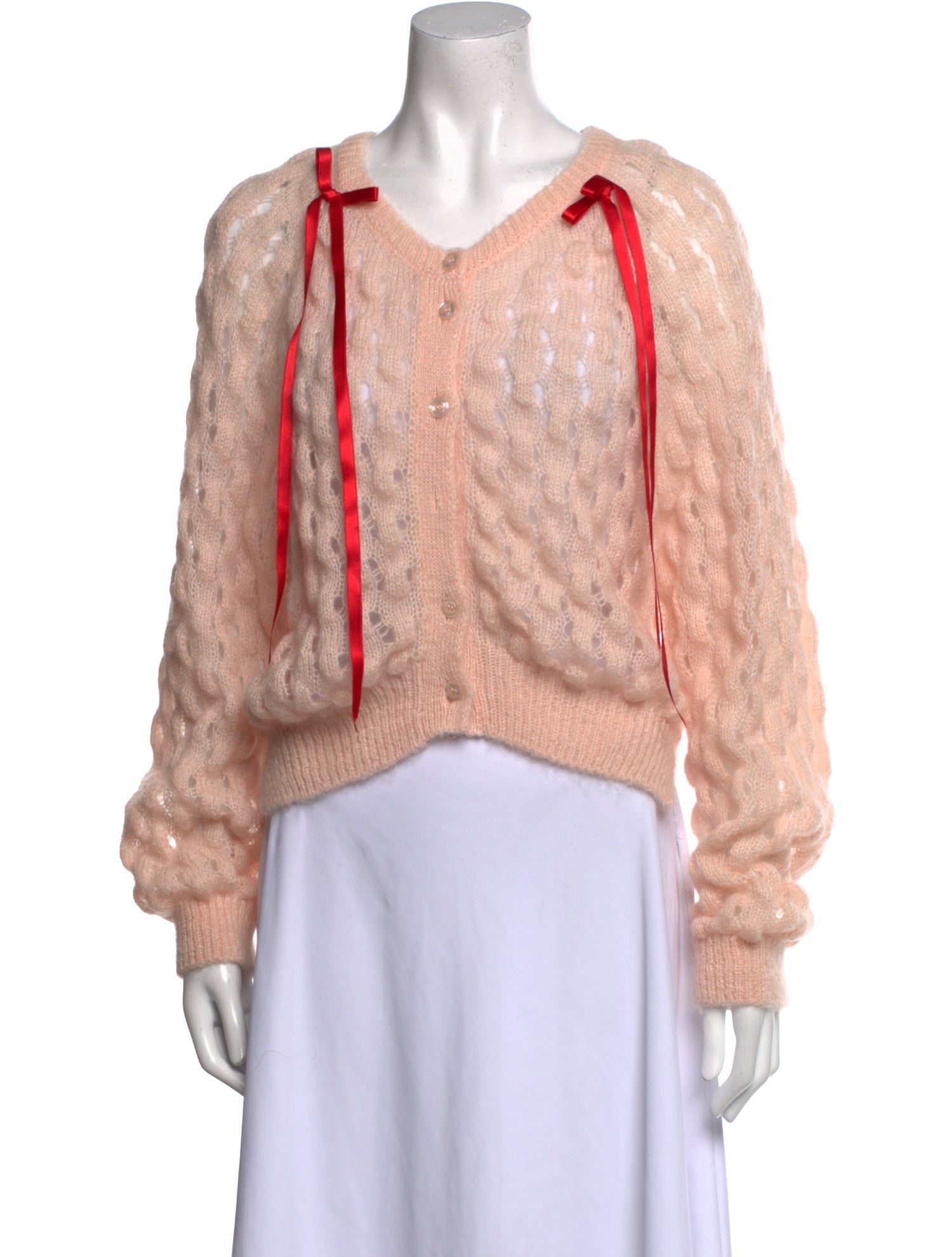 Simone Rocha Mohair V-Neck Sweater