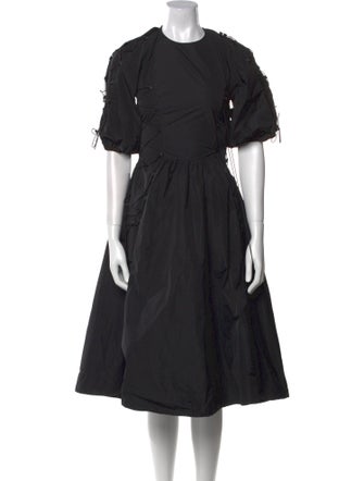 Simone Rocha Crew Neck Midi Length Dress