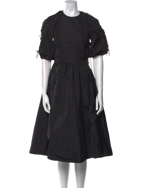 Simone Rocha Crew Neck Midi Length Dress