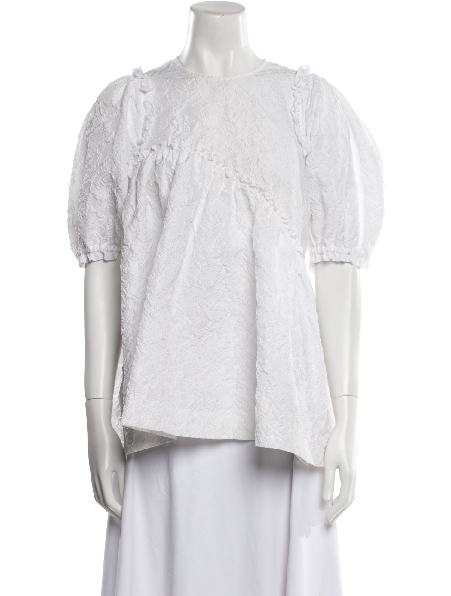 Simone Rocha Crew Neck Short Sleeve Blouse