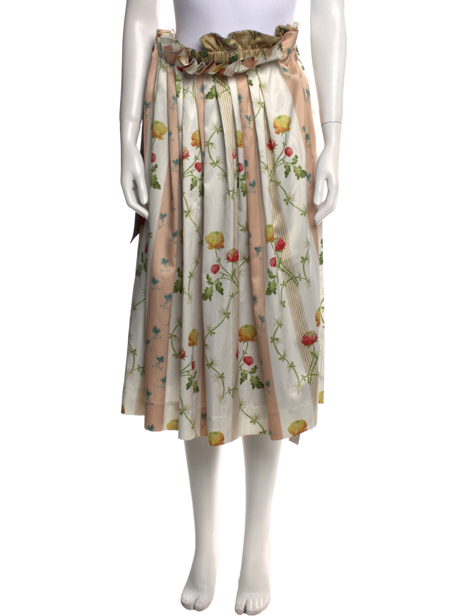 Simone Rocha Floral Print Midi Length Skirt