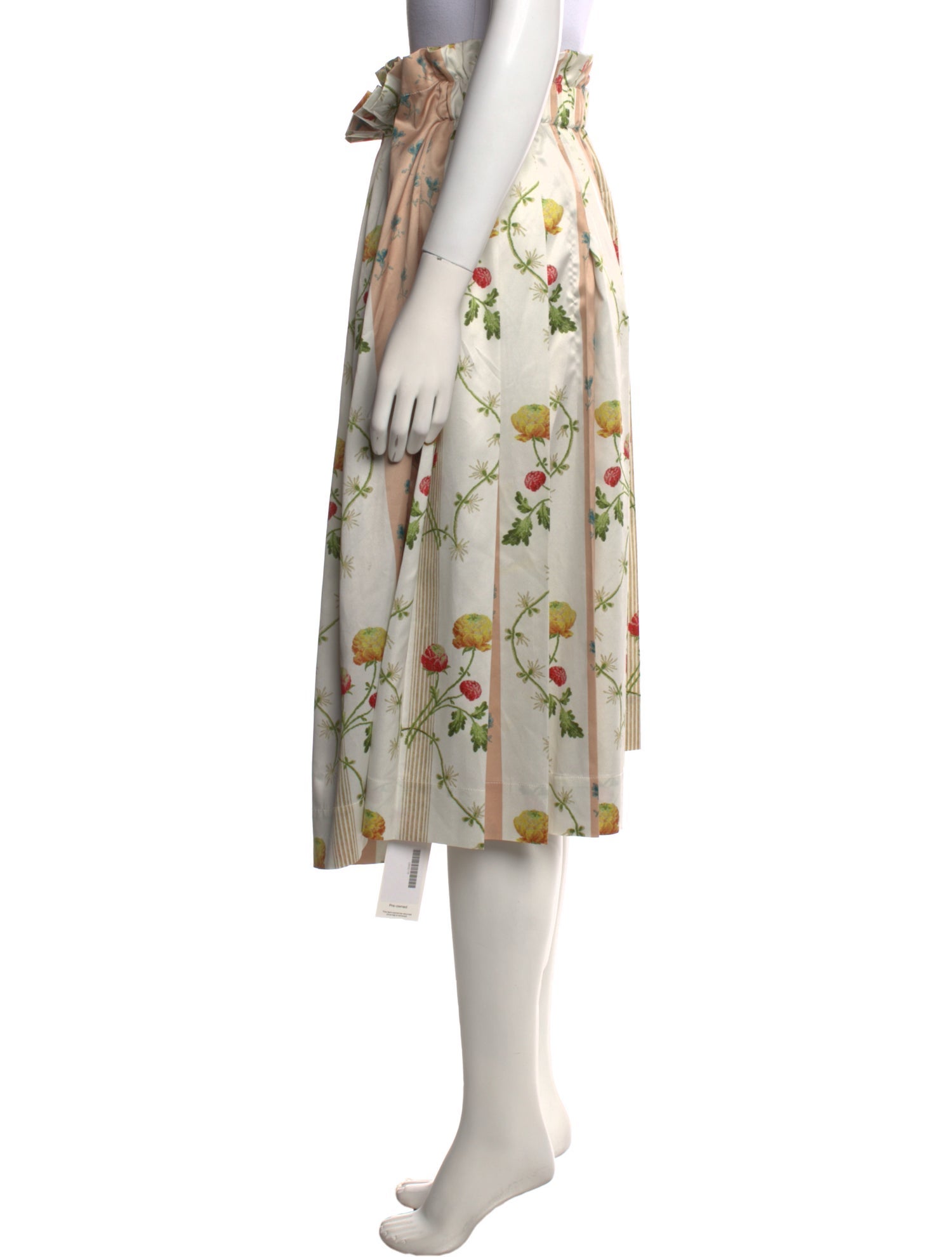 Simone Rocha Floral Print Midi Length Skirt