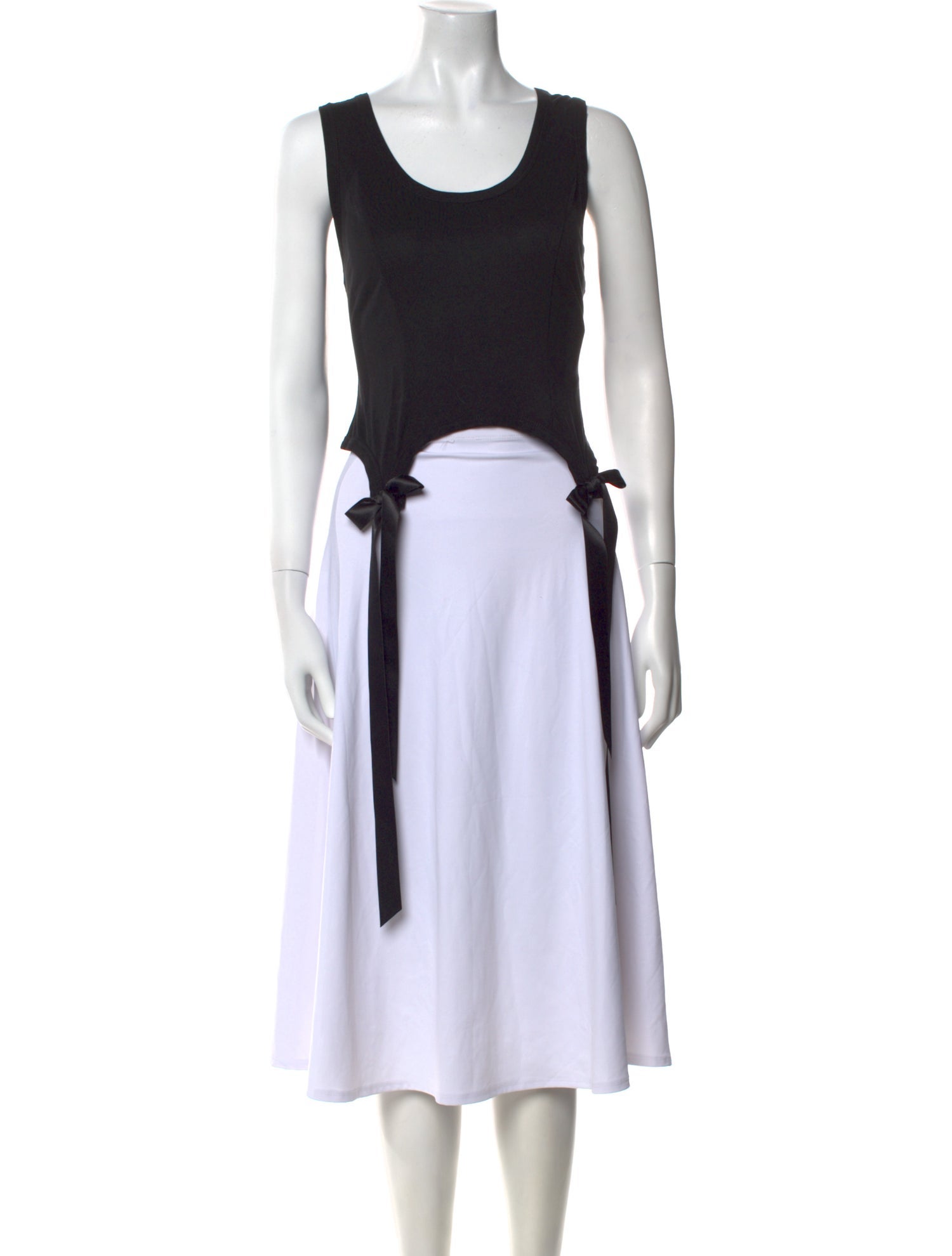 Simone Rocha Scoop Neck Sleeveless Crop Top