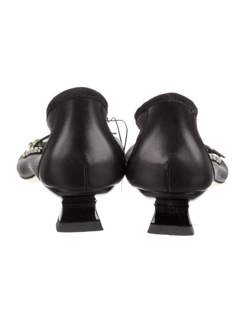 Simone Rocha Leather Bow Accents Flats