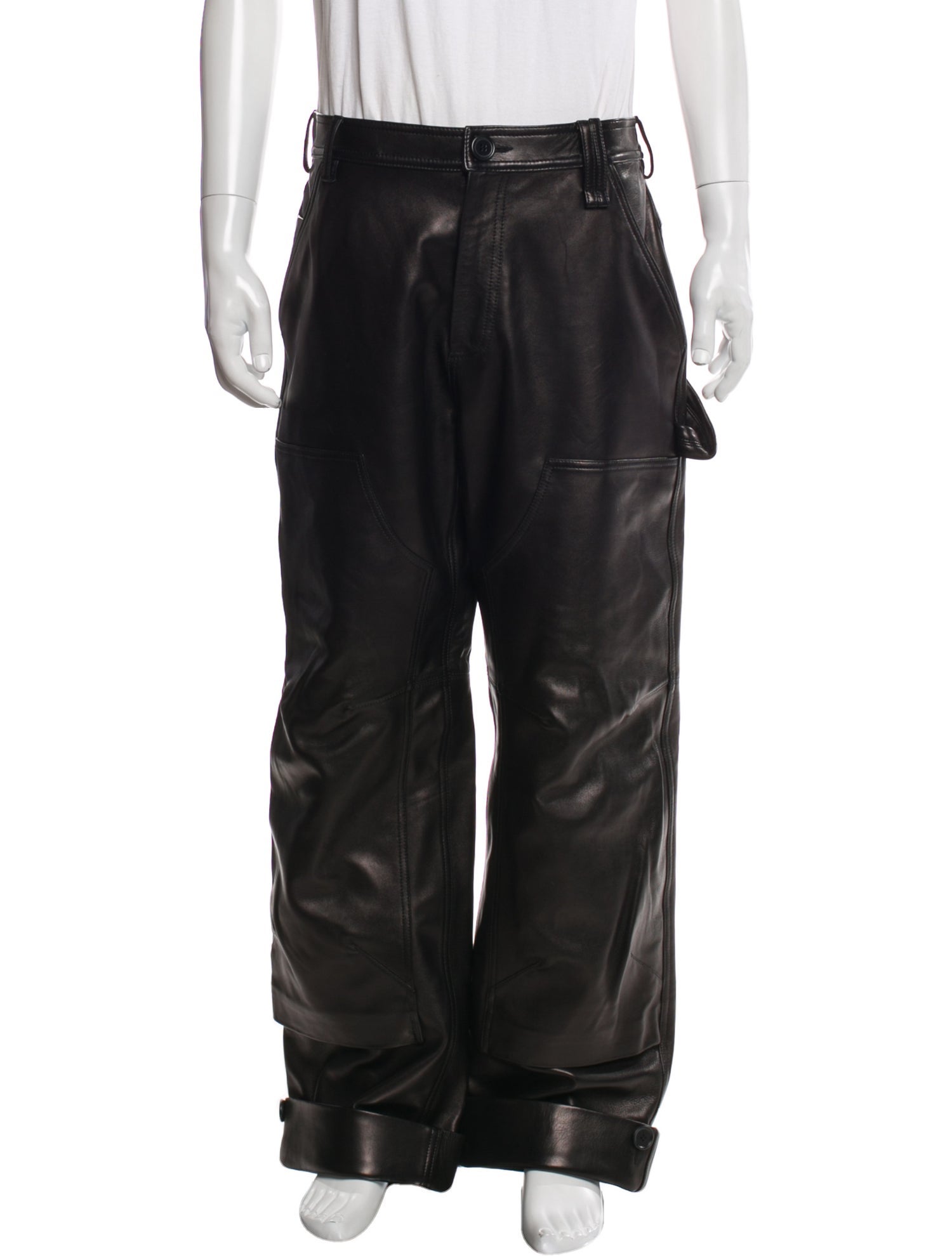 Simone Rocha Lamb Leather Ski Pants w/ Tags