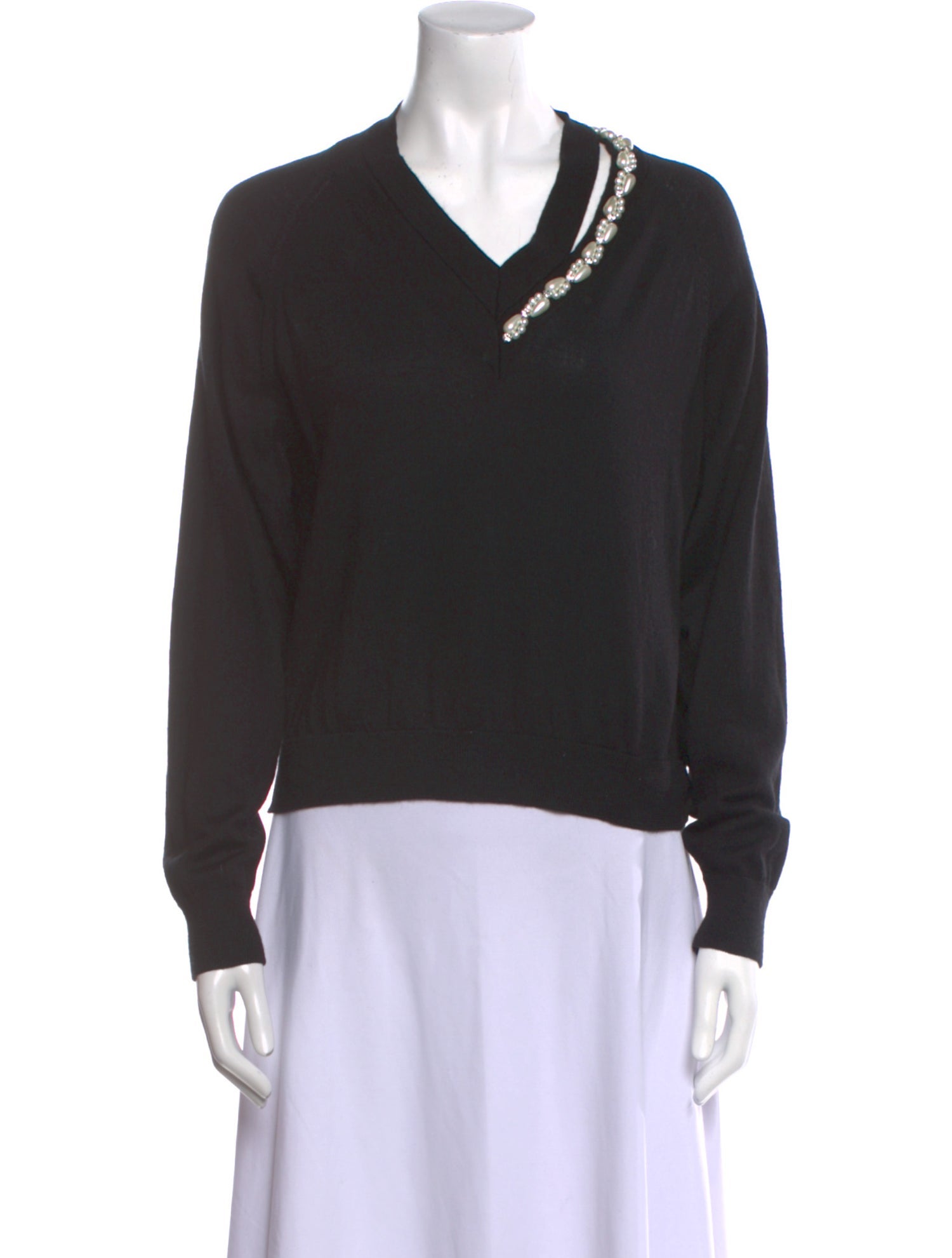 Simone Rocha Wool V-Neck Sweater