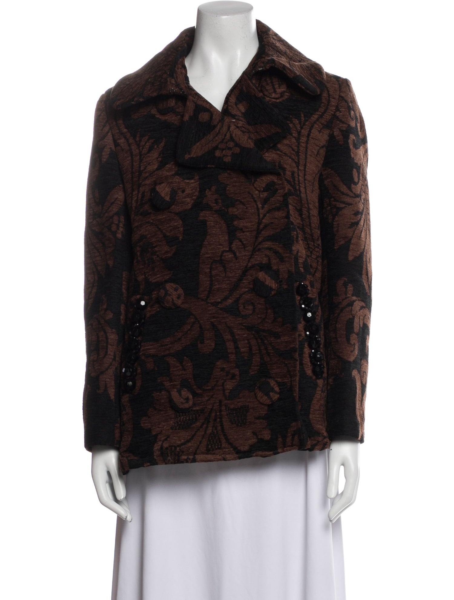Simone Rocha Printed Faux Fur Jacket