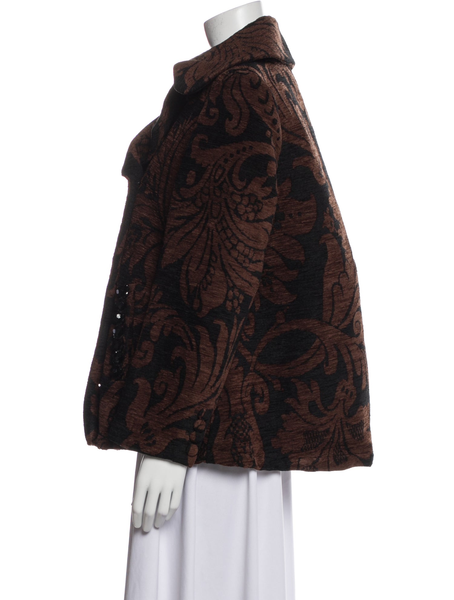 Simone Rocha Printed Faux Fur Jacket