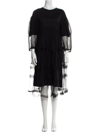 Simone Rocha Crew Neck Knee-Length Dress