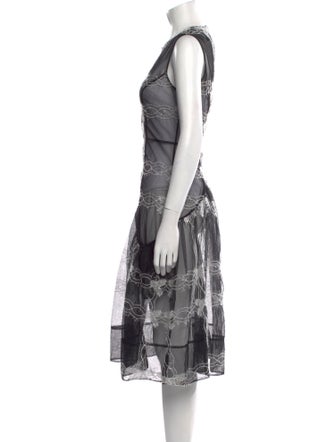 Simone Rocha Printed Midi Length Dress