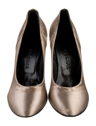 Simone Rocha Satin Embroidered Accent Pumps