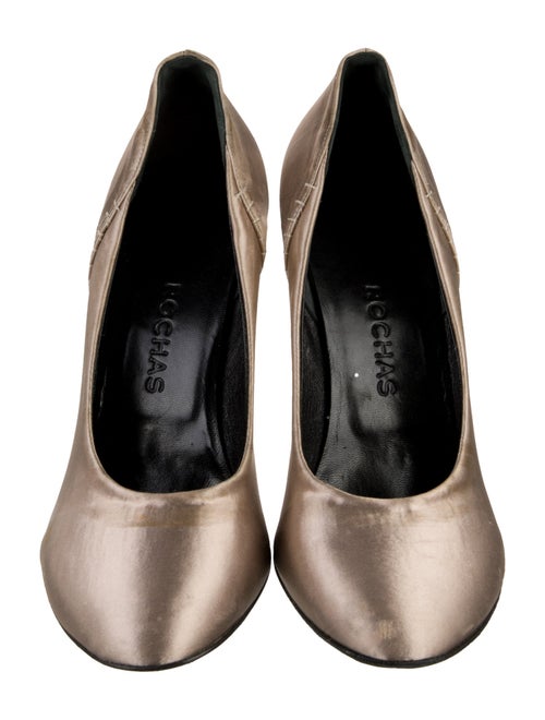 Simone Rocha Satin Embroidered Accent Pumps