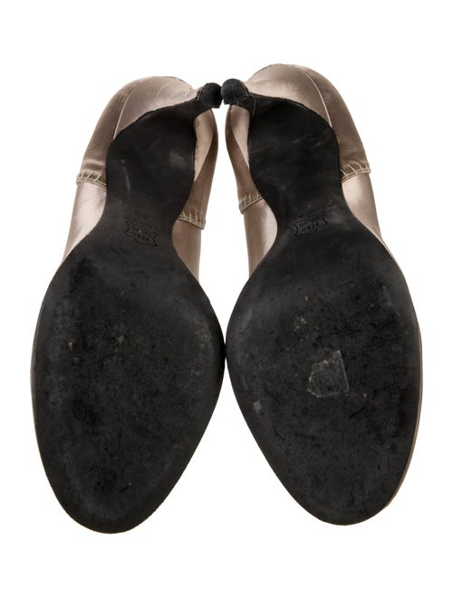 Simone Rocha Satin Embroidered Accent Pumps