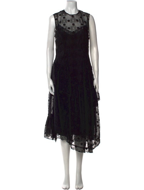 Simone Rocha Lace Pattern Midi Length Dress